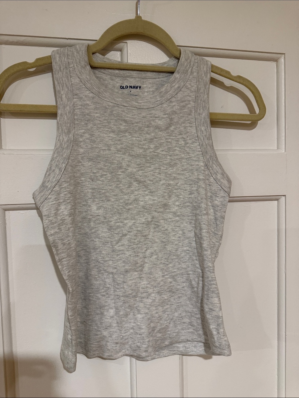 Old Navy Light Heather Gray Ribbed Tank